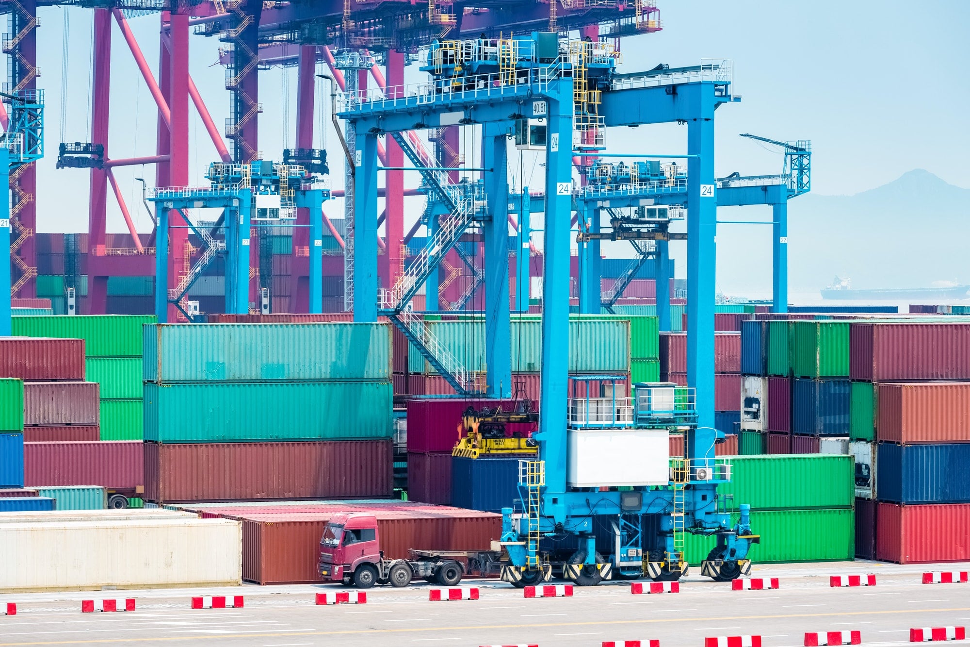 container port closeup